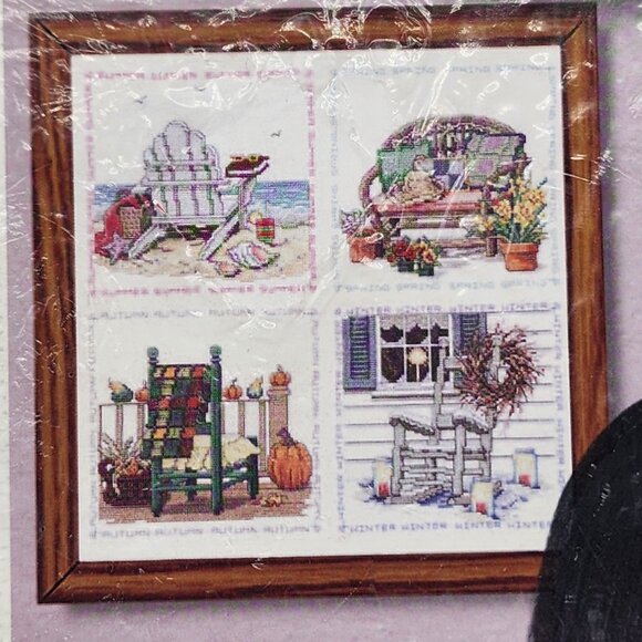 Kit De Broderie From The Heart - Chaise Au Point De Croix Et Crewel, Neuf
